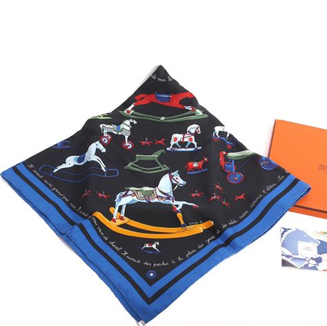 hermes scarf horse motif.